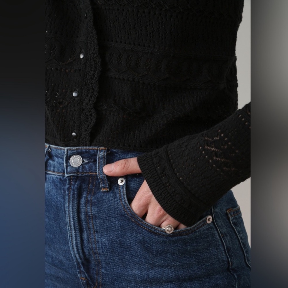 SEZANE Keyla Lace-like Cardigan - Picture 4 of 9